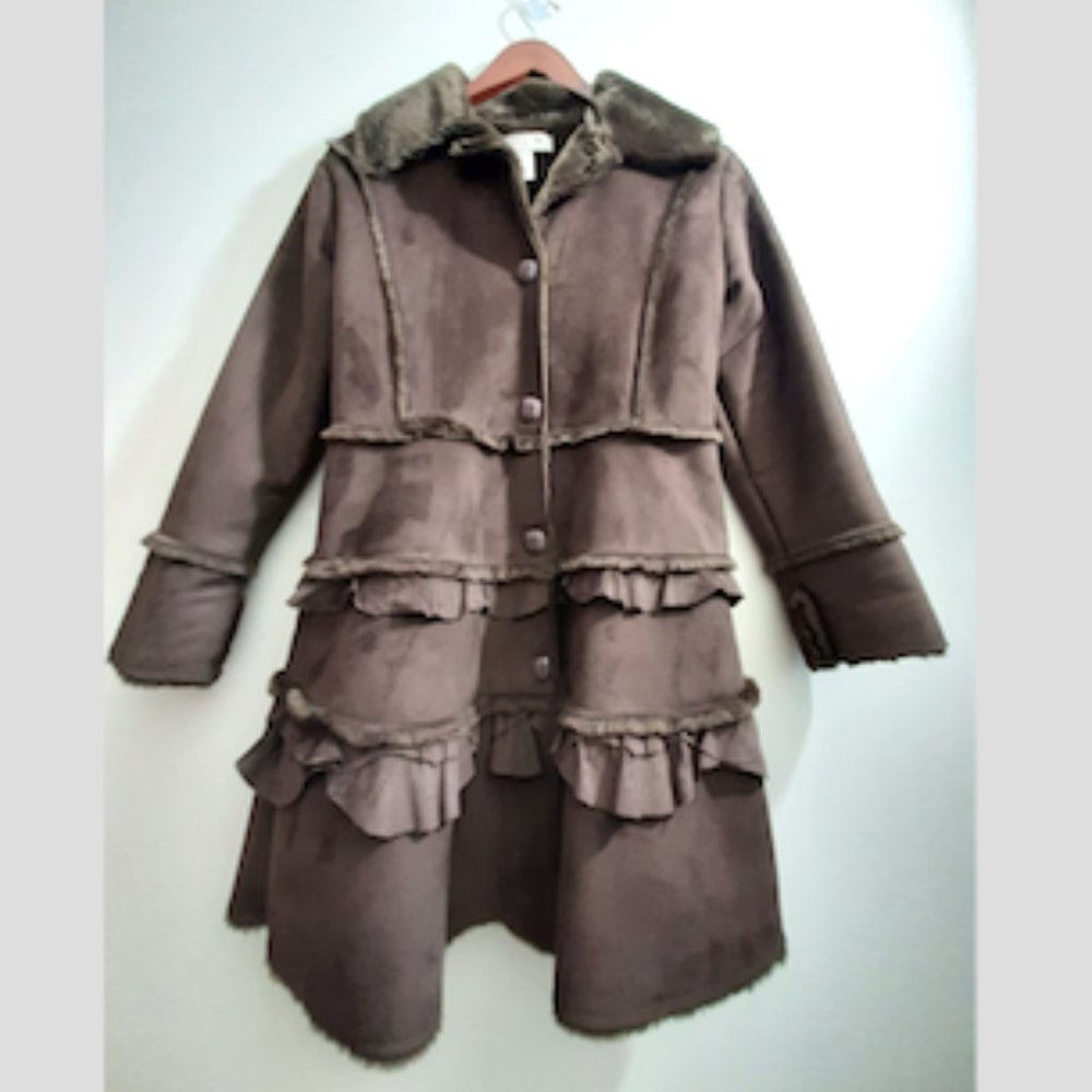 American Widgeon suede dress coat